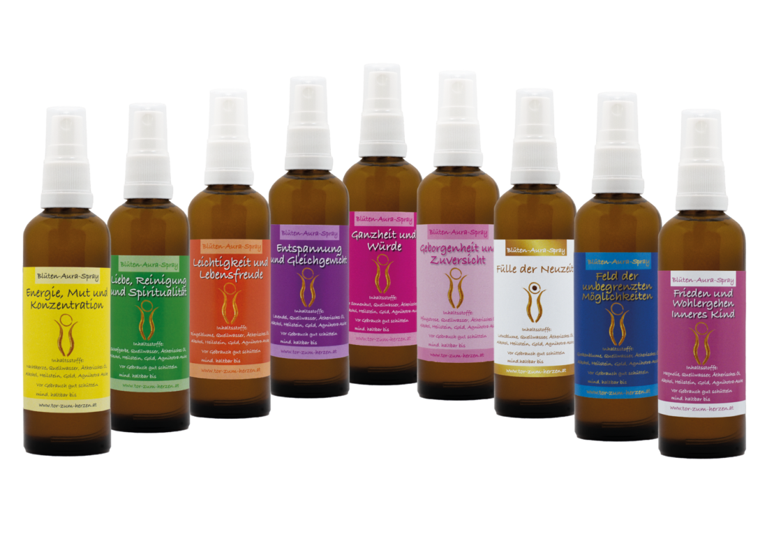 Blüten Aura Sprays Komplette „Tor zum Herzen“ Serie – 8 Stück